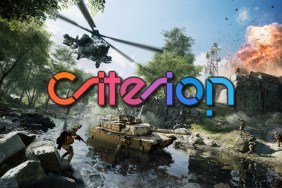 Criterion Games logo over Battlefield 2042 screenshot